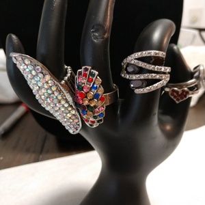 Five fashion ring set